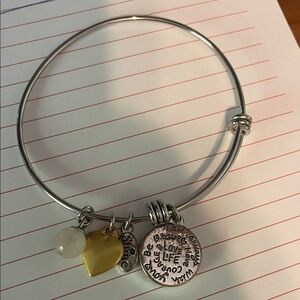 Silver and Gold Charm Bracelet